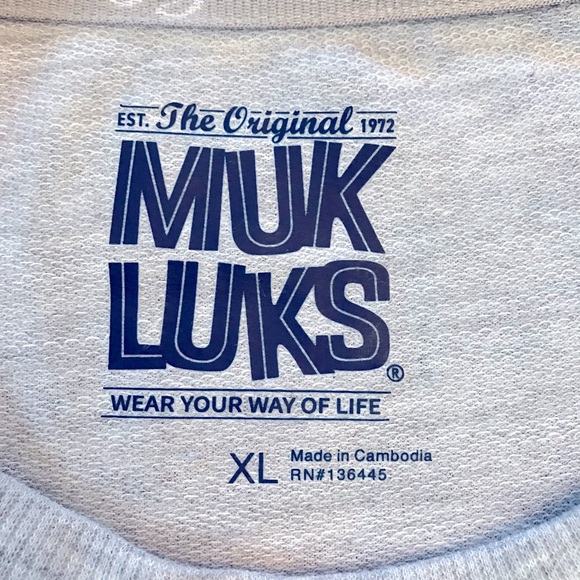 Muk Luks Long Sleeve Comfort Tee NEW Womens Size XL Extra Large Grey Relaxed Fit - Picture 4 of 9